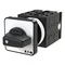 T0-5-8281/E Step switch, Contacts: 9, 20 A, label: 0-3, 45 °, 3 steps, 45°, latching, surface mounting, black knob, non-locking