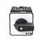 T0-5-8281/E Step switch, Contacts: 9, 20 A, label: 0-3, 45 °, 3 steps, 45°, latching, surface mounting, black knob, non-locking