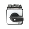 T0-5-8281/E Step switch, Contacts: 9, 20 A, label: 0-3, 45 °, 3 steps, 45°, latching, surface mounting, black knob, non-locking