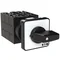 T0-5-8281/E Step switch, Contacts: 9, 20 A, label: 0-3, 45 °, 3 steps, 45°, latching, surface mounting, black knob, non-locking