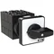 T0-5-8281/E Step switch, Contacts: 9, 20 A, label: 0-3, 45 °, 3 steps, 45°, latching, surface mounting, black knob, non-locking