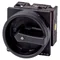 T3-1-102/EA/SVB-SW Main switch, 2 pole, 32 A, emergency stop function, 90°, padlockable in the Off position, surface mounting, black knob with padlockable function