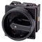 T3-1-102/EA/SVB-SW Main switch, 2 pole, 32 A, emergency stop function, 90°, padlockable in the Off position, surface mounting, black knob with padlockable function