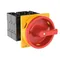 T3-3-8342/EA/SVB Main switch, 6 pole, 32 A, emergency stop function, 90°, padlockable in the Off position, surface mounting, red/yellow knob with padlockable function