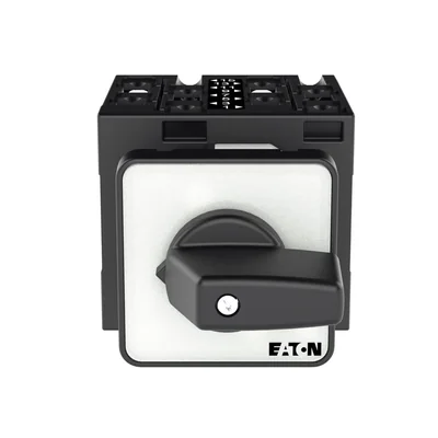 T3-4-8223/E Power switch, Contacts: 8, 32 A, type: 1-2, 90 °, latching, surface mounting, black knob, non-locking