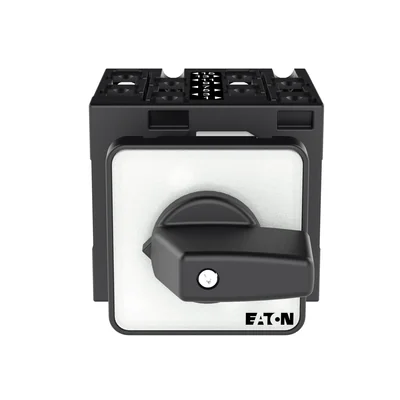 T3-4-8223/E Power switch, Contacts: 8, 32 A, type: 1-2, 90 °, latching, surface mounting, black knob, non-locking