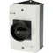 T3-4-8344/I2/SVB-SW On-Off switch, 8-pole, 32 A, 90 °, in IP65 housing, black knob with padlock