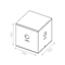 TABLE CUBE Лампа настільна експозиційна біла