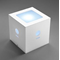 TABLE CUBE Lampe à poser blanche