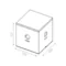 TABLE CUBE White table lamp