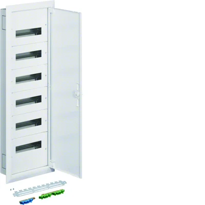 Tableau complet 6x12 modules + bornes PE/N, classe IP30/I pt.