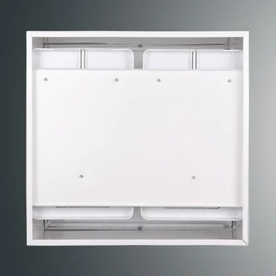 Tableau de distribution de compteurs RW 26NN O 2T3F 402 x 423 x 220 mm ; avec fenêtre ; réf. 9081 ; IP30 ; RAL 9003