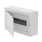 Tableau de distribution ECONOMIC BOX 1x12 PE+N, montage en saillie, IP 40 - blanc