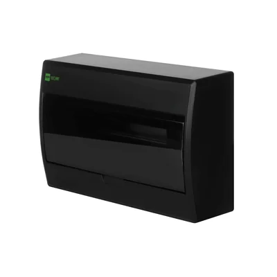 Tableau de distribution ELEGANT 1x12 PE+N, montage en saillie, IP 40 - noir