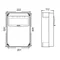 Tableau de distribution en plastique série ECOLINE stationnaire 32/5 16/5 2GS R.L-0-P sans protection