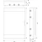 Tableau de distribution en saillie SRn-54B(3x18) (N+PE) blanc