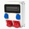 Tableau de distribution fixe en plastique type « ADAMOW » 10M entrée M25 - sortie 2x16/5x2xB16 2xGSx2xB16