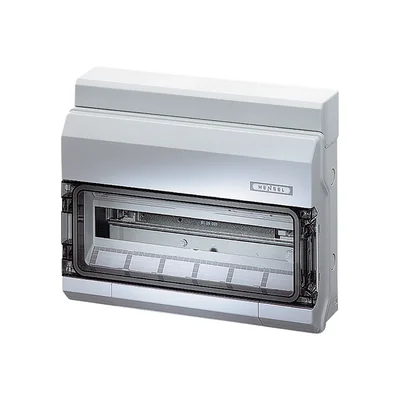 Tableau de distribution KV 8118 pour montage en surface, tension KV, IP 65, 1 x 18 modules, sans bornes