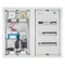 Tableau de distribution MSF 3x12 PE+N, porte métallique encastrée, IP 30 - blanc