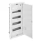 Tableau de distribution MSF 4x12 PE+N, encastré, porte métallique, IP 30 - blanc