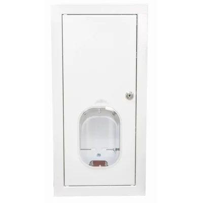TABLEAU DE SERVICE RL 1F 6E POUR COMPTEUR ÉLECTRONIQUE AVEC VERROUILLAGE ET VITRE RAL 9003