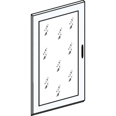 Tableau Prisma avec porte transparente pour coffret Pack 3 rangs 550mm