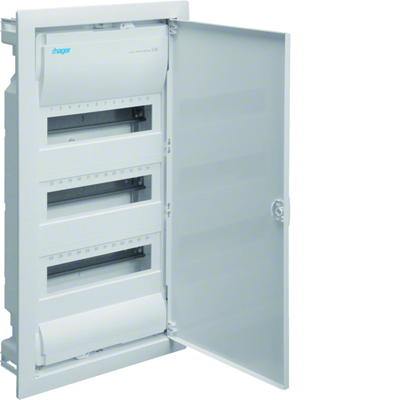 Tableau Volta encastré IP30 3x12 avec bornes PE/N