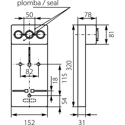 Tablero contador TL-1F-3X25A