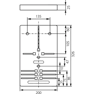 Tablica licznikowa T-U 1F/3F-b/z