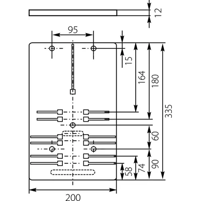 Tablica licznikowa T-U 1F/3F-b/z-12