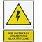 Tabliczka TZO - NIE DOTYKAĆ! URZĄDZENIE ELEKTRYCZNE - TZO 74X105P N.D.U.E.