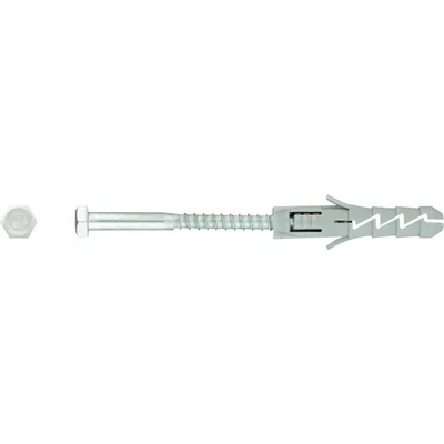 Taco de expansión FIX fi 12 con tornillo cabeza hexagonal DIN 571 8,0x100 mm polipropileno