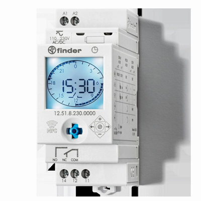 Tages-/Wochenuhr NFC 1P 16A IP20 230V AC/DC