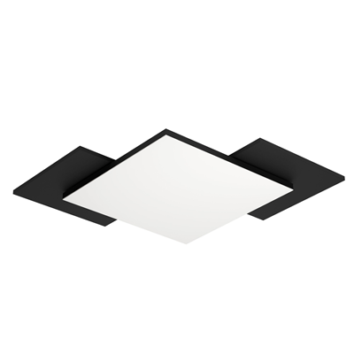 TAMURIA Lampada da soffitto 43,5cm 21W 3000K 2700lm IP20 nero