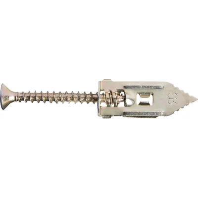TAP-IT Connecteur métallique 10,5x30 mm à enfoncer dans les plaques de plâtre avec vis 4x40mm, 12 pcs