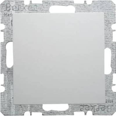 Tapa con elemento central, blanco nieve, brillante S.1/B.3/B.7 Glas