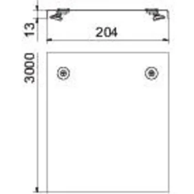 Tapa con perno 200mm DRL 200 FS