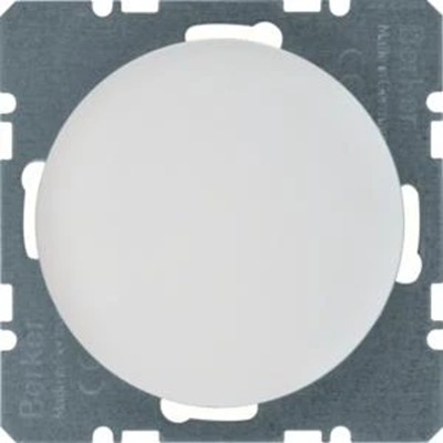 Tapa con placa frontal Berker R.1/R.3 blanco, brillante