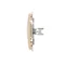 Tapa de toma TIC plana doble beige para Keystone