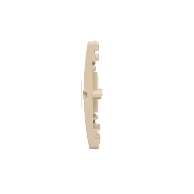 Tapa de toma TIC plana doble beige para Keystone
