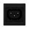 Tapa K45 toma IEC320 230V hembra (C13) gris grafito