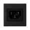 Tapa K45 toma macho IEC320 230V (C14), gris grafito