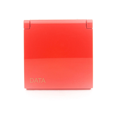 Tapa SIMON 54 PREMIUM IP44 + llave toma DATOS roja