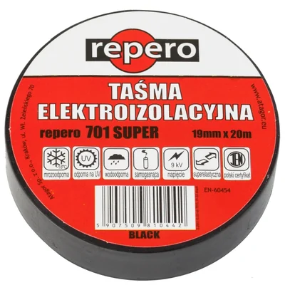 Tape Repero 701 Super 19mm x 20m black