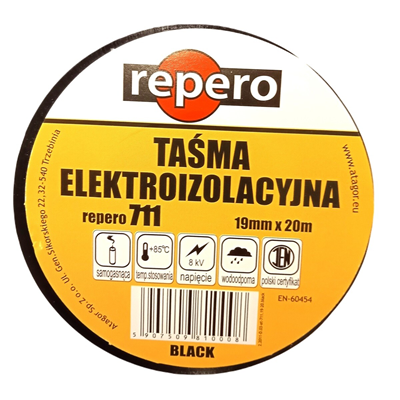 Tape Repero 711 19mm x 20m black