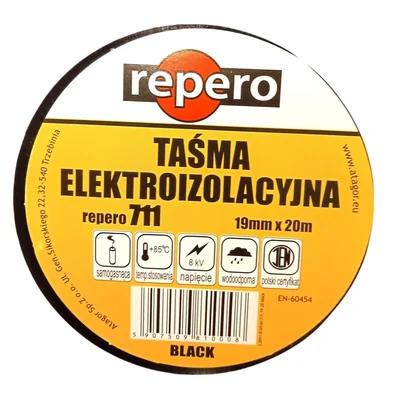 Tape Repero 711 19mm x 20m black