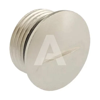 Tappo in ottone nichelato PG21, lunghezza 12 mm