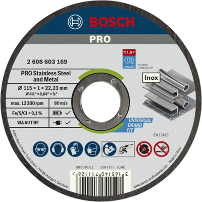 Tarcza tnąca prosta Standard 115x22,2mm do stali