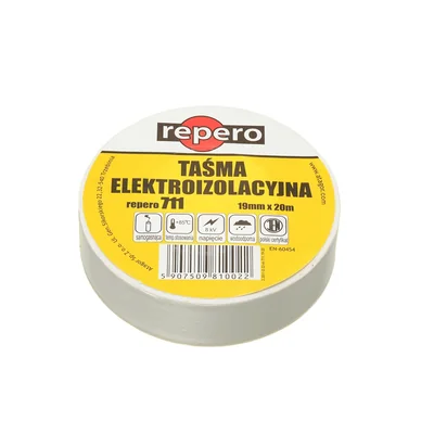 Taśma Elegor 711E biała 19mm x 20m
