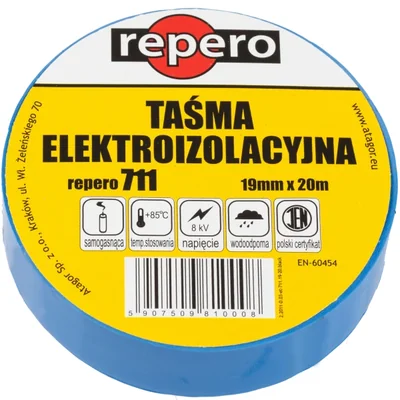 Taśma Elegor 711E czarna 25mm x 20m